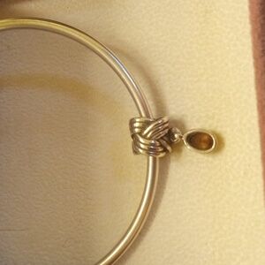 Pandora Tied Together Bear Quartz Drop Charm
